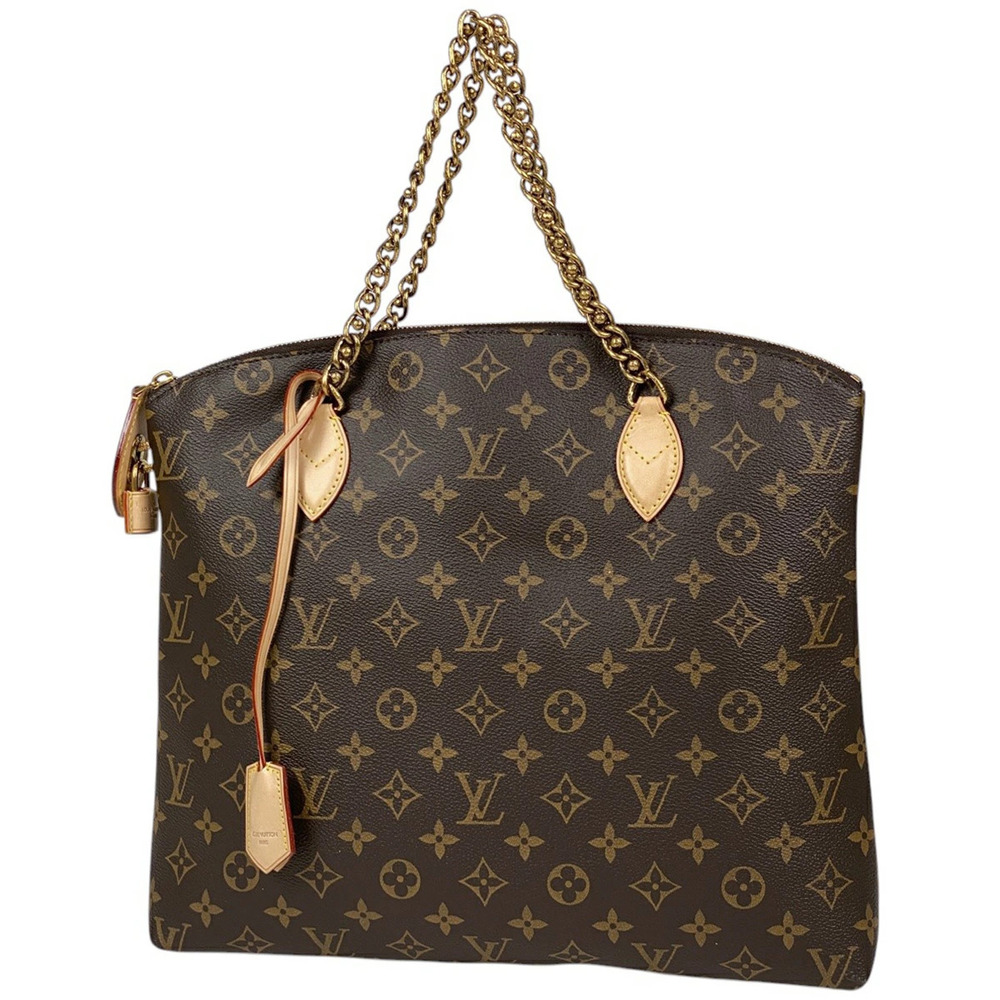 Louis Vuitton Lockit Chain Handbag Monogram Brown